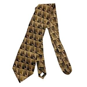 #7901 CEZANI DARK PRINT GEOMETRIC SILK 3.5 X 58